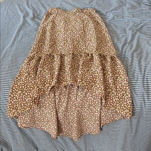 Altar’d State Floral Brown Skirt